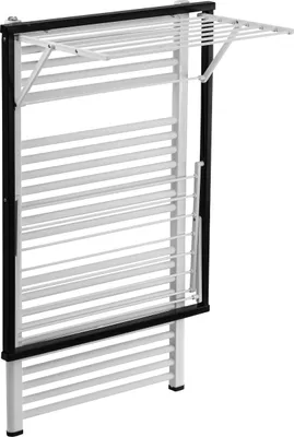 Produktbild von Wäscheständer Klaus 608 mit Heizkörperbefestigung, 9 laufende Meter Wäscheleine, Buche/Aluminium