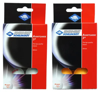Produktbild von Donic Schildkröt Tischtennisbälle Avantgarde 3 Sterne, weiß