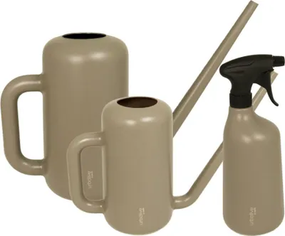 Produktbild von MePla - Set - Gießkanne Pilea 3.8L + 1.8L + Sprüher - taupe