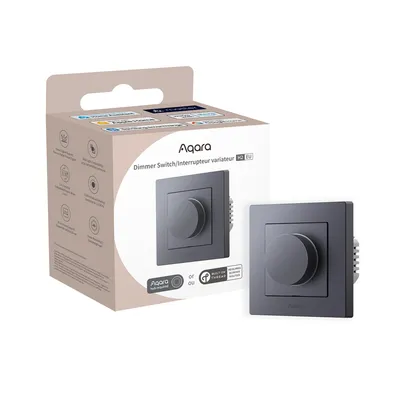 Produktbild von Aqara H2 EU, Drehregler, Grau, Bluetooth Low Energy (BLE), 86 mm, 86 mm, 55,5 mm