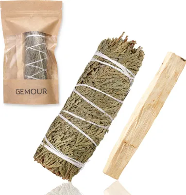 Produktbild von Palo Santo Cedar Natürliches Räucherwerk Reinigungskonzentrationsset