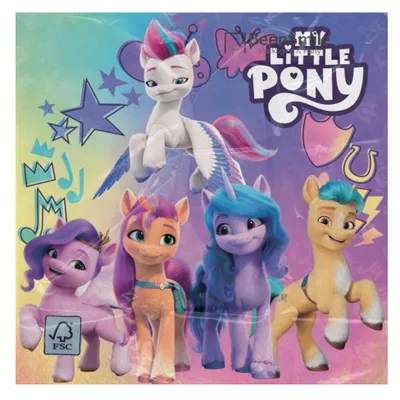 Papierservietten My Little Pony, 33 cm, 20 Stück