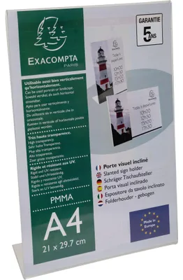 Image de EXACOMPTA 84058D EXACOMPTA Présentoir de table, DIN A4 vertical, incliné