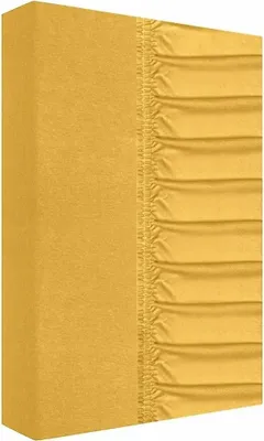 Immagine prodotto di Lenzuolo con angoli, spesso, jersey 100% cotone 160x200cm Miele, giallo