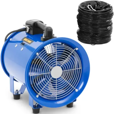 Zdjęcie produktu dla Wentylator Dmuchawa Przemysłowa Budowlana Z Wężem 10 M 2700 M3/H Śr. 280 Mm