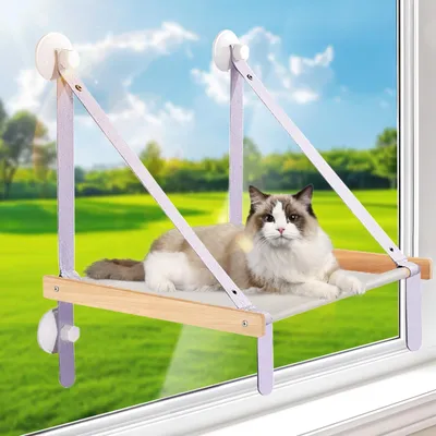 Produktbild von Solidchoice – Hängematte für Katzenfenster mit Saugnäpfen für den Innenbereich