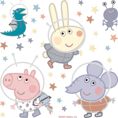 Produktbild von Sanders & Sanders Wandtattoo Peppa Wutz Multicolor - 601339 - 30 x 30 cm