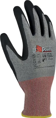 Produktbild von U-Power Mazurka Arbeitshandschuhe Nylon-Elasthan schnittfest F Rot 8/M