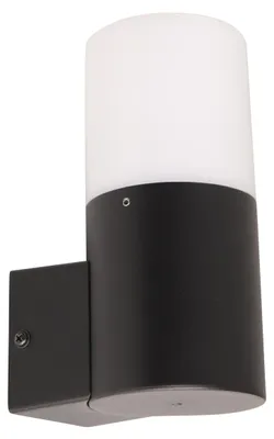 Obrázek produktu pro Nástěnné svítidlo, IP44, černé, V 16,5 cm