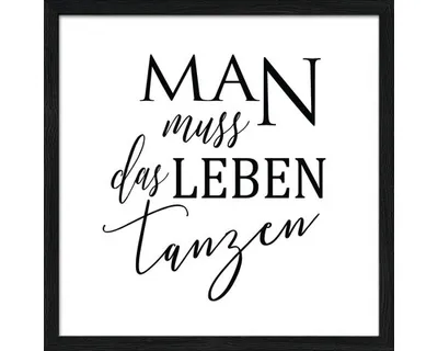 Produktbild von Gerahmtes Bild Lebenstanz 33x33 cm
