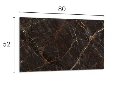 Imagen del producto de Cubierta protectora de vidrio para cocina, 80x52 cm, diseño mármol
