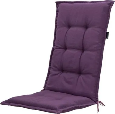 Produktbild von Madison Tuinstoelkussen hohe Rückenlehne 50x123 cm Panama lila, wetterfest, bequem, für Gartenmöbel