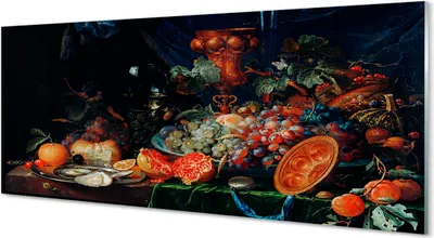 Produktbild von Glasbilder 125x50 Wandkunst Obst Stillleben