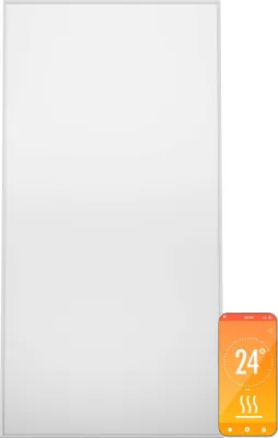 Obrázek produktu pro Klarstein infračervený ohřívač s termostatem, elektrický ohřívač 770 W, inteligentní domácí infračervený ohřívač pro montáž na zeď, IR s ovládáním pomocí aplikace a detekcí otevřeného okna, účinný ohřívač do vlhkých místností, bez tvorby CO2