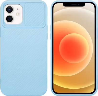 Obrázok produktu pre Cadorabo Puzdro pre Apple iPhone 12 Ochranný kryt v modrej farbe Puzdro na mobilný telefón TPU Puzdro Kryt Ochrana fotoaparátu