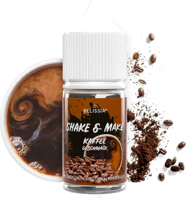 Produktbild von Belissia Shake and Make Kaffee Refill - 30 ml hochdosiertes Lebensmittelaroma - zum Nachfüllen - Für Backen, Speisen, Getränke, Shakes, DIY uvm