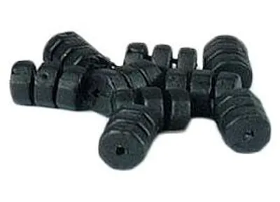 Obrázek produktu pro Korálky na šňůrku Clark's - Černé - 1 kus.