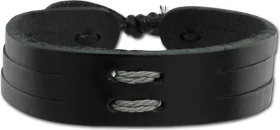 Produktbild von SilberDream Armband Leder -gegerbtes Rindsleder- schwarz Herren Männer LAP534S