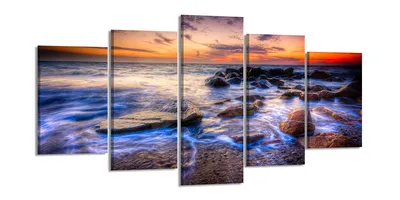 Obrázek produktu pro Obraz 200 x 100 cm na plátně pláž oceán 6326 - Obrazy/nástěnný obraz/umělecký tisk je připraven zarámovat