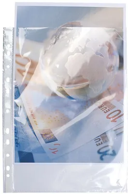 Produktbild von Exacompta 5990E Prospekthüllen 10 Stück 90µ A4 glasklar gelocht oben offen