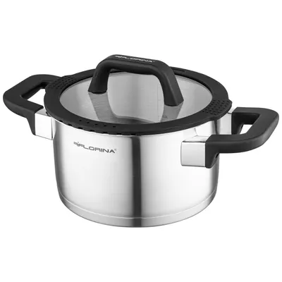 Produktbild von FLORINA CHEF Edelstahltopf / Kochtopf mit Deckel 2,5 l