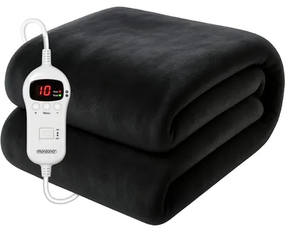 Obrázek produktu pro Elektrická deka, antracitový fleece, 180x130cm, dvojitá velikost