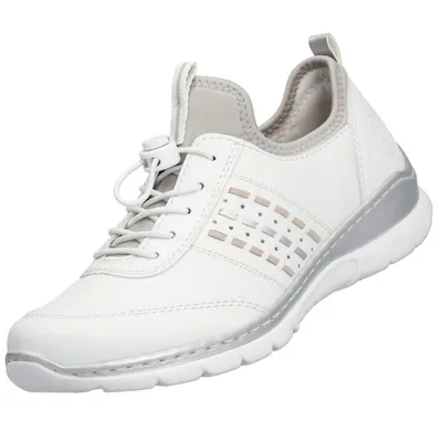 Produktbild von Rieker FSK Damen Halbschuhe L3259-80 weiss/rose/silver/perlcloud FS 2025, Größe:36
