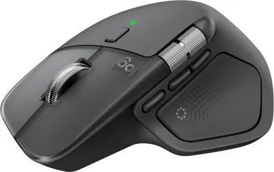 Produktbild von Logitech MX Master 4 for Business, rechts, Laser, RF Wireless + Bluetooth, 8000 DPI, Graphit