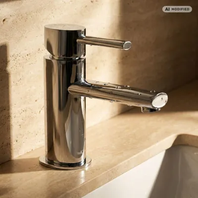 Produktbild von PaulGurkes Wasserhahn Einhandmischer oval Waschbeckenarmatur Mischbatterie