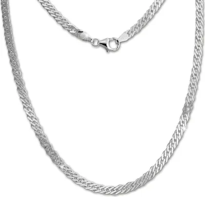 Produktbild von SilberDream Collier 45cm Panzerkette 925 Silber Damen Schmuck silber SDK26745J