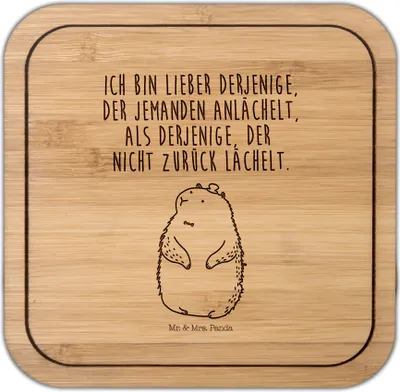 Produktbild von Mr. & Mrs. Panda Untersetzer Kork Murmeltier - Transparent - Geschenk, Respekt, Tiere, Flaschenuntersetzer, Anstand, Tischuntersetzer, Fröhlichkeit, gläseruntersetzer