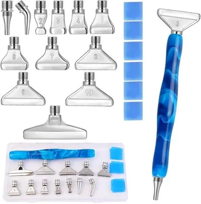 Produktbild von Diamondmalerei-Set, 20-teilig, Silber, Metallbohrer