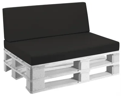 Immagine prodotto di Cuscini per Pallet 120x80 cm Seduta e Schienale in Pelle finta Mariotti Reforma Nero