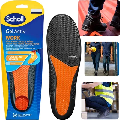 Obrázek produktu pro SCHOLL GelActiv Work gelové vložky do pracovních bot, pracovní obuvi, tlumení 40-46,5