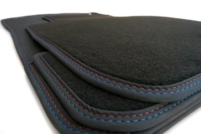 Image de Tapis de sol premium pour BMW X1 Allrad (E84) xDrive Velours double couture Set de tapis de voiture MX1 Tuning 4 pièces