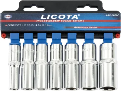 Obrázok produktu pre Sada nástrčných kľúčov 3/8 palca, orechy 10-19mm