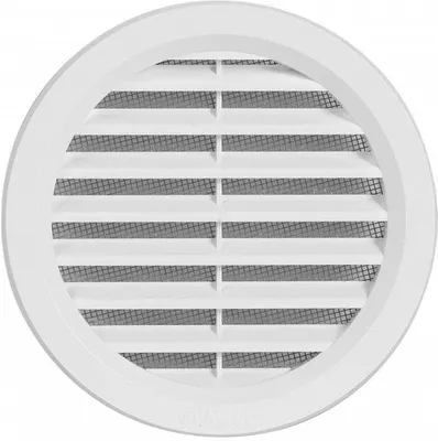 Image de Grille d'aération HACO VM B ronde avec maille Ø100 mm plastique blanc