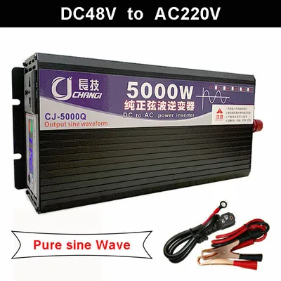 Produktbild von 5000W Peak Power Inverter DC48V zu AC220V reiner Sinus-Wandler Auto Wohnmobil LKW