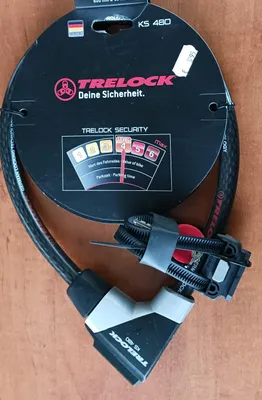 Produktbild von Trelock Kabelschloss KS 480 Länge 60 cm Ø=19mm mit Vario Halter
