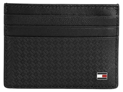 Produktbild von Tommy Hilfiger TH EMBOSS CC HOLDER Herren Brieftasche Schwarz : Größe - UNICA Größe: UNICA