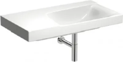 Immagine prodotto di Geberit Xeno 2 lavabo, surface de pose à gauche, sans percement pour la robinetterie, sans trop-plein, 90x48 cm blanc avec KeraTect, 500536011, 500.536.01.1, 500.536.01.1