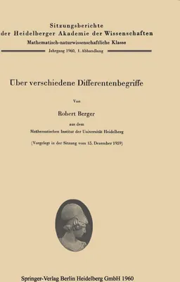 Produktbild von Über verschiedene Differentenbegriffe