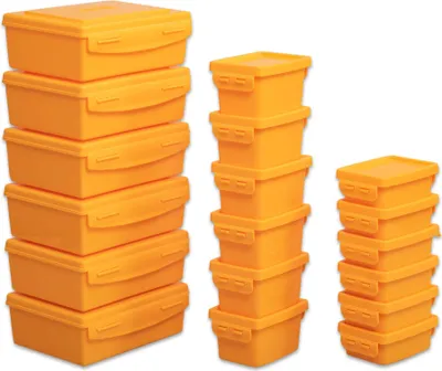 Produktbild von Betzold Aufbewahrungsboxen-Set, Farbe: gelb, Setgröße: 18-tlg.