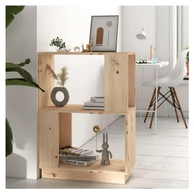 Produktbild von Bücherregal Raumteiler Standregal Aktenregal Wandregal Regal Aufbewahrung Büroregal Mehrzweckregal 51x25x70cm Kiefernholz