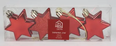 Produktbild von Weihnachts Baumanhänger STERN 8er Baumschmuck Sterne zum anhängen Weihnachten