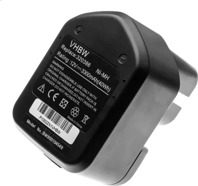 Produktbild von vhbw Akku Ersatz für Hitachi EB12S, EB12M, EB12G, EB12B, FEB12S12, FEB12, EB1224, EB12 für Werkzeug (3300 mAh, NiMH, 12 V)