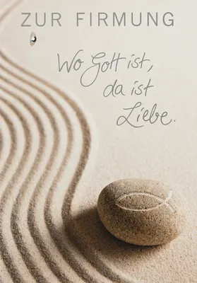 Produktbild von Firmung Glückwunschkarte im Format 115x17cm mit Umschlag