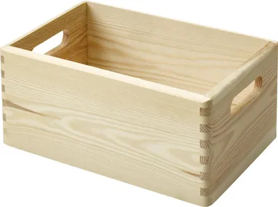 Produktbild von Stapelbox Holz Größe S 30 x 20 x 13,5 cm