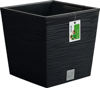 Produktbild von Blumentopf Pflanzkübel FURU Square Balkonkasten Blumenkübel Anthrazit 19 L
