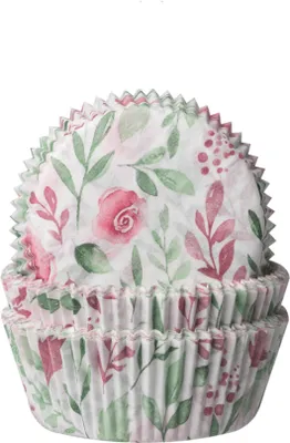 Produktbild von Demmler Muffinformen Rosen - zum Dekorieren selbstgemachter Muffins - 60Stk. pro Packung - 5012606050